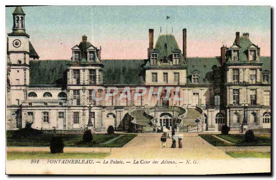 Fontainebleau — Il Palazzo — La Cour des Adieux — N.G.