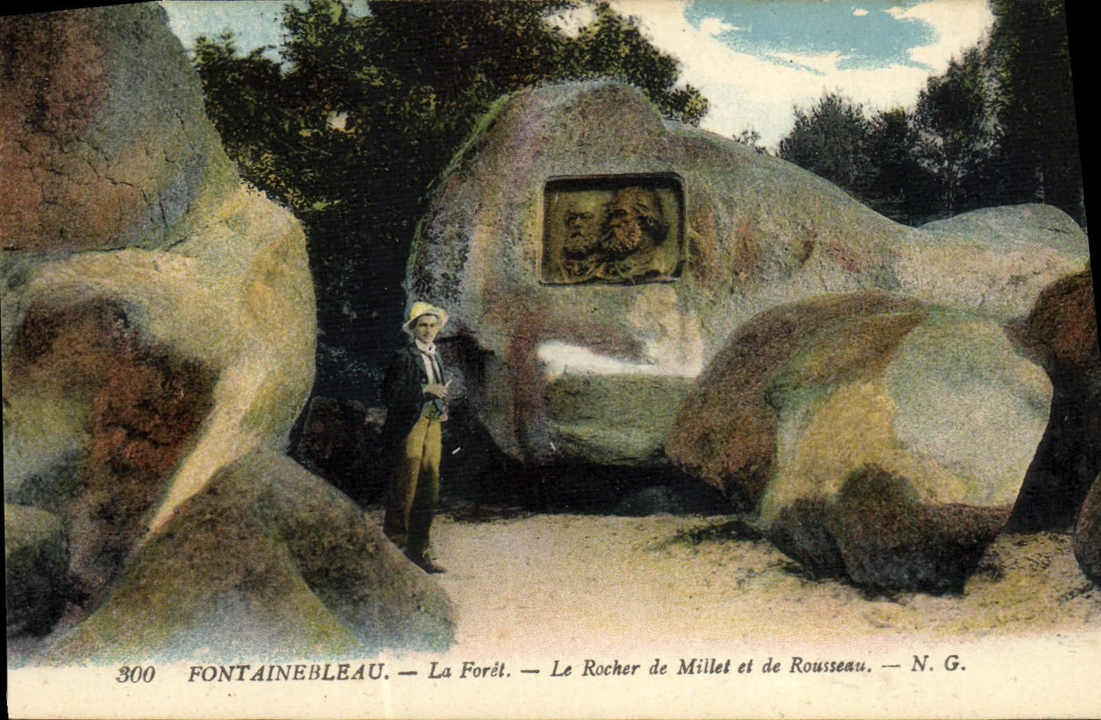 Fontainebleau — La Foresta — Il Rocher de Millet e di Rousseau — N.G.