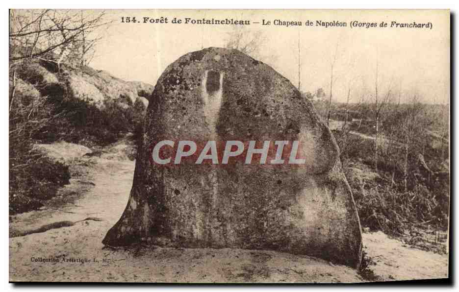 Forêt de Fontainebleau — Le Chapeau de Napoléon (Gorges de Franchard) — Collection Artistique L. Vienard
