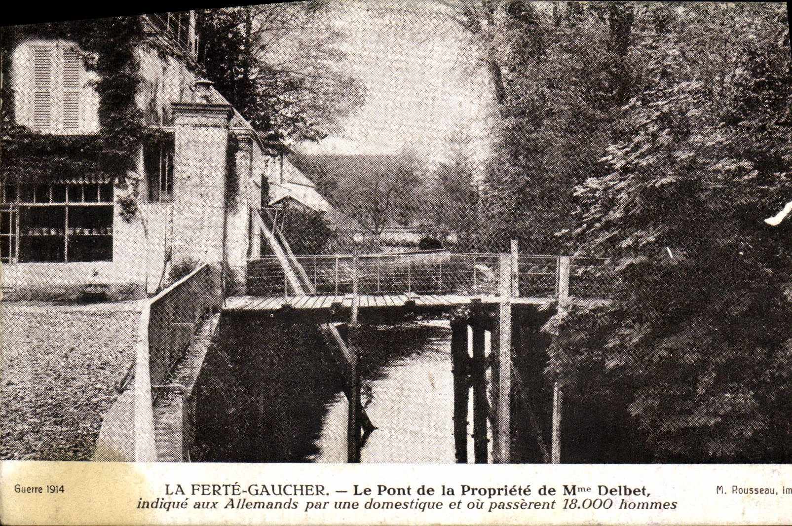 CPA La Ferte Gaucher Le Pont De La Propriete De Mme Delbet