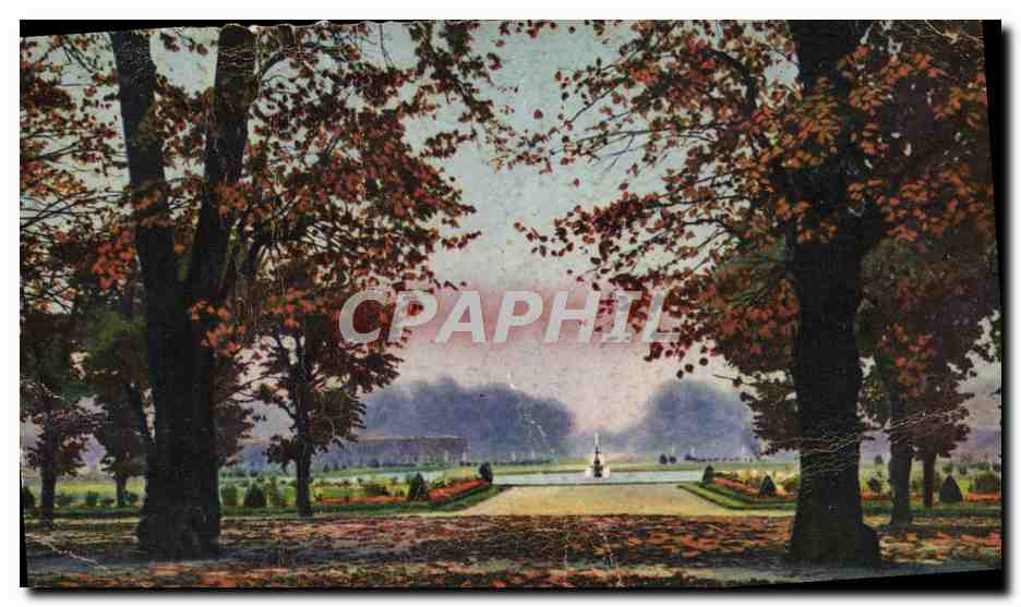 Antike Ansichtskarte Fontainebleau Die Gärten Des Palastes Der Parterre