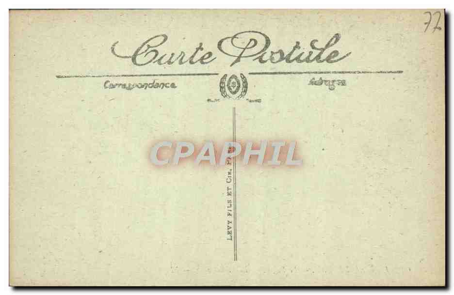Fontainebleau — El Palacio — La Biblioteca — LL. — Reverso