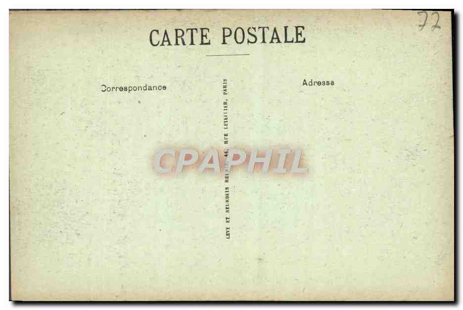 Palazzo di Fontainebleau — La scala del Cavallo di Ferro — LL. — Serie 16 — Verso