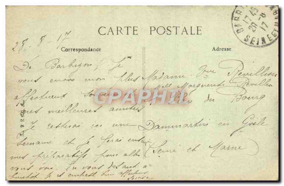 Forêt de Fontainebleau-Barbizon — Plateau de la Caverne des Brigands — Siron édite, Fontainebleau — Verso