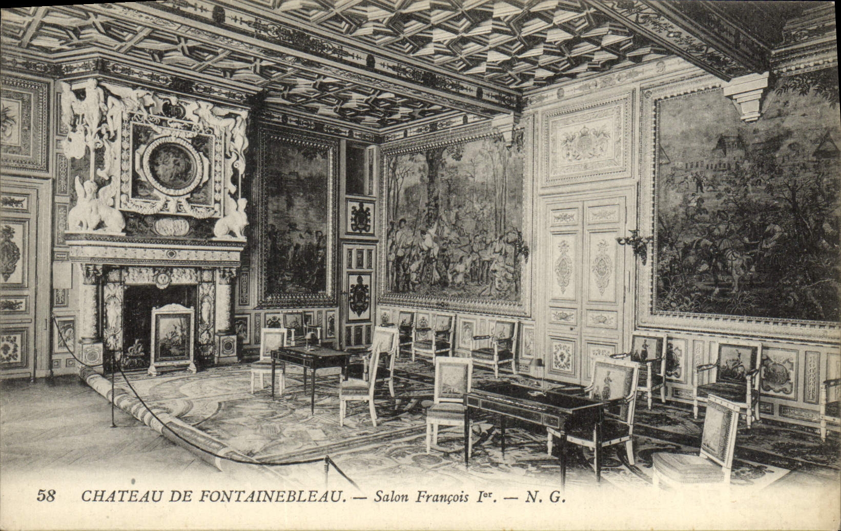 Kasteel van Fontainebleau — Zaal van Frans I — N. G. n°58