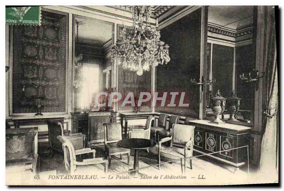Fontainebleau — Le Palais — Salon de l'Abdication — LL.