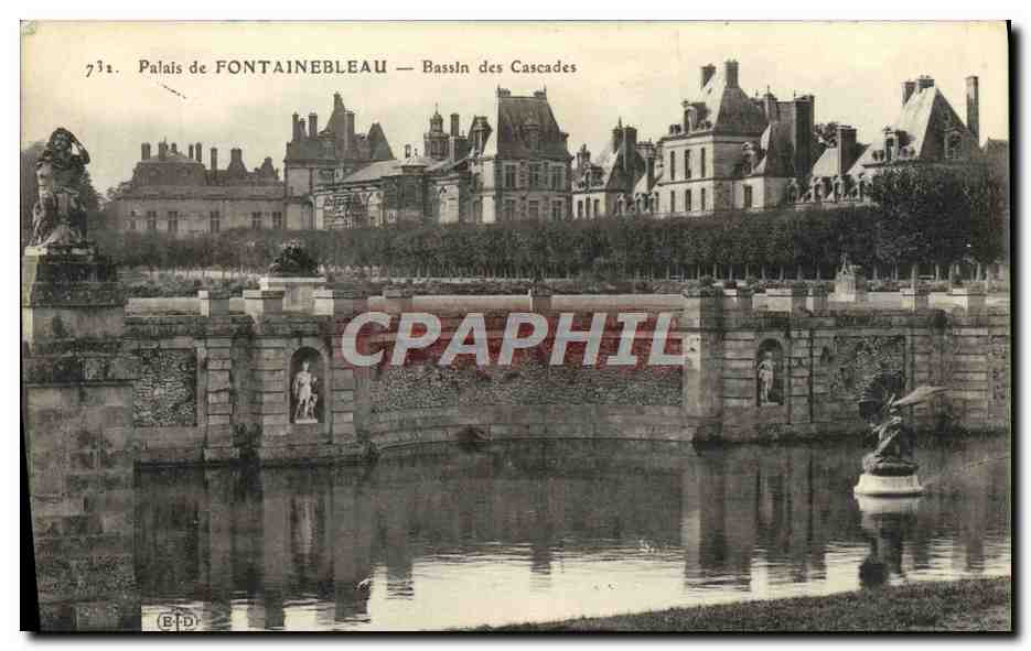 Schloss FONTAINEBLEAU — Bassin der Cascades — Verlag B.D. n°732