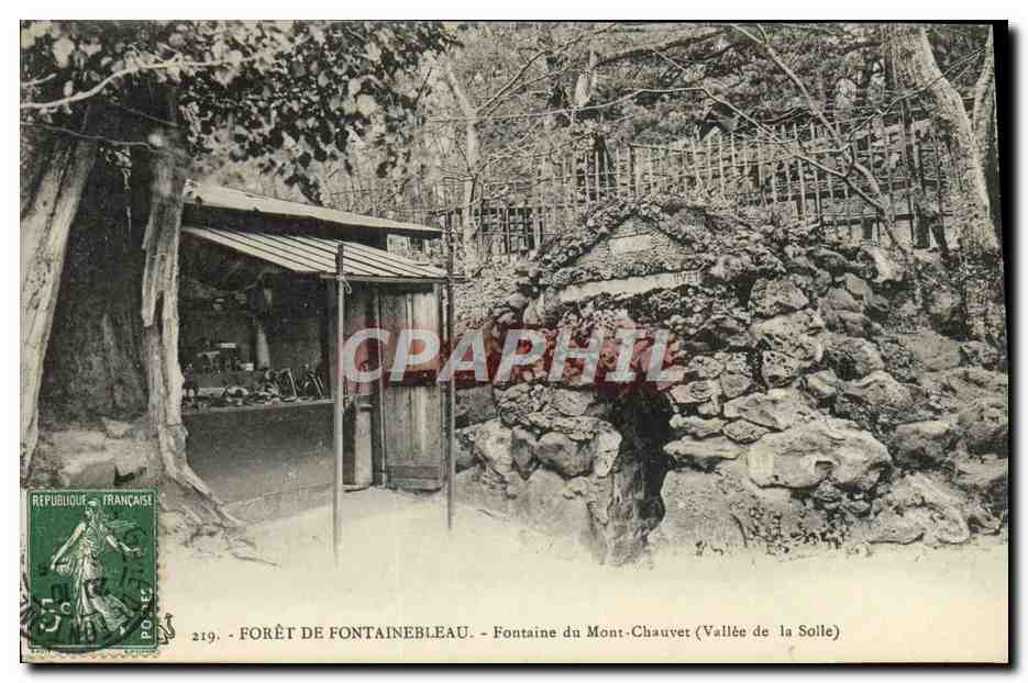 Woud van Fontainebleau — Bron van Mont-Chauvet (Vallei van de Solle) — CPAPHIL 219