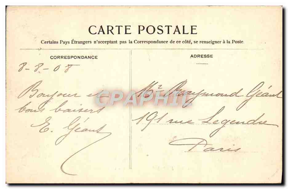 Forêt de Fontainebleau — Le Samson — Éditeur non identifié, n° 402 — Verso