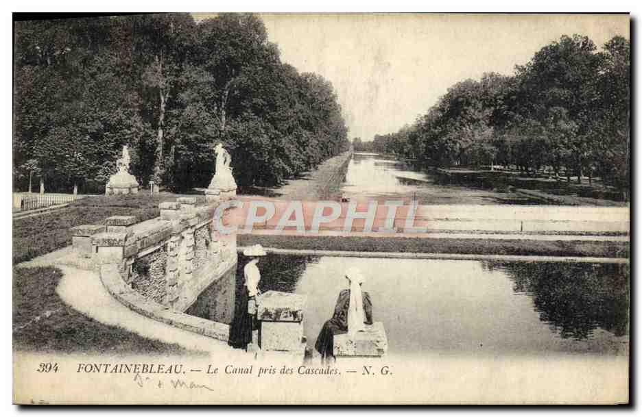 Fontainebleau — El Canal cerca de las Cascadas — N.G. n°394