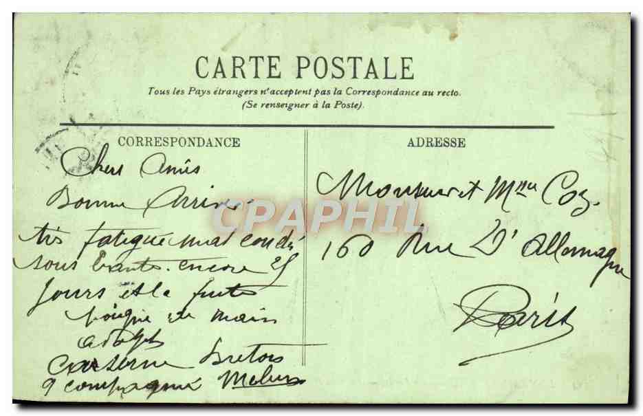 Fontainebleau — La Foresta — La Grotta dei Cristalli — LL. — Verso