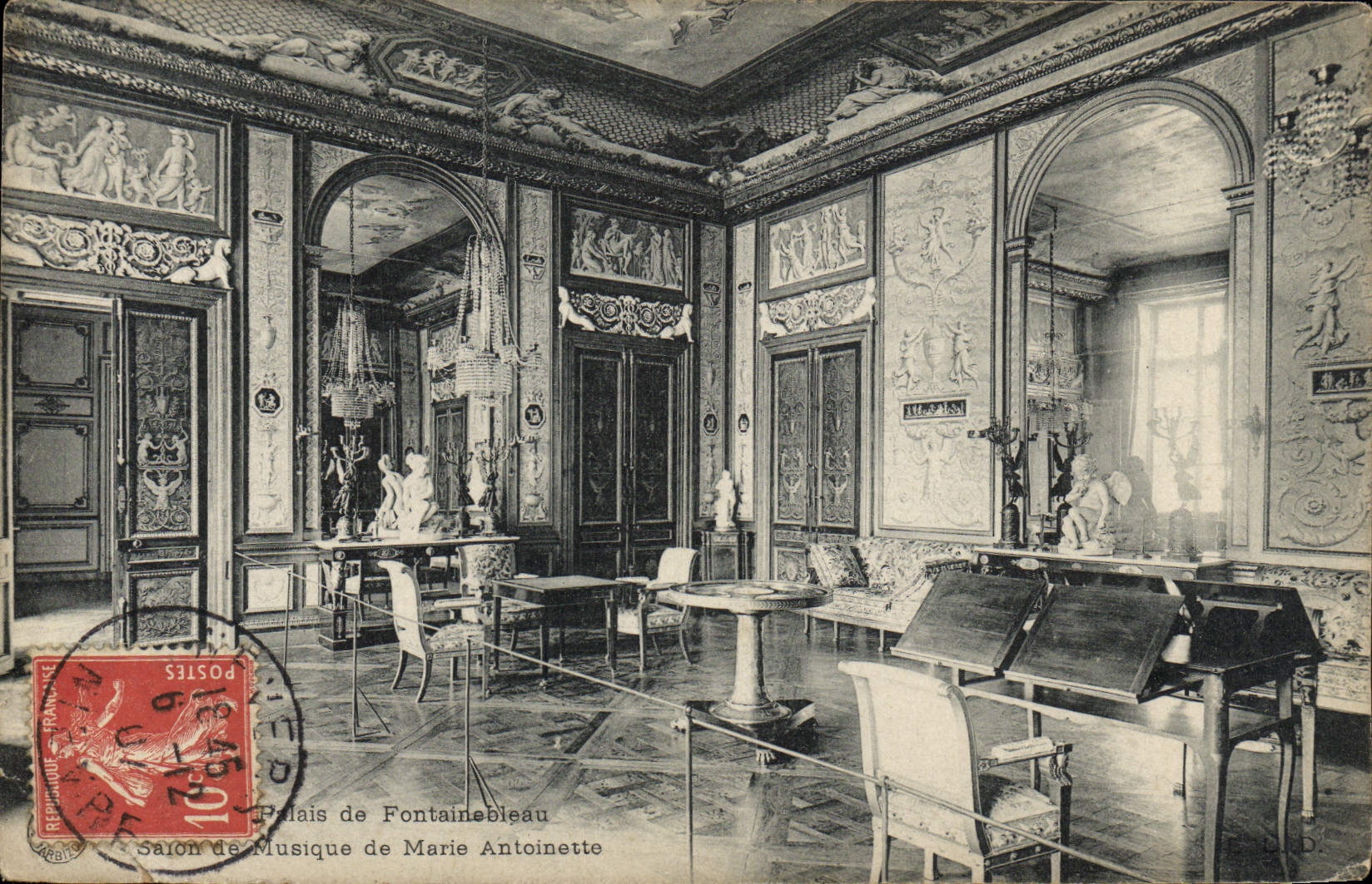 Salone della Musica di Maria Antonietta — Palazzo di Fontainebleau — Editore non visibile
