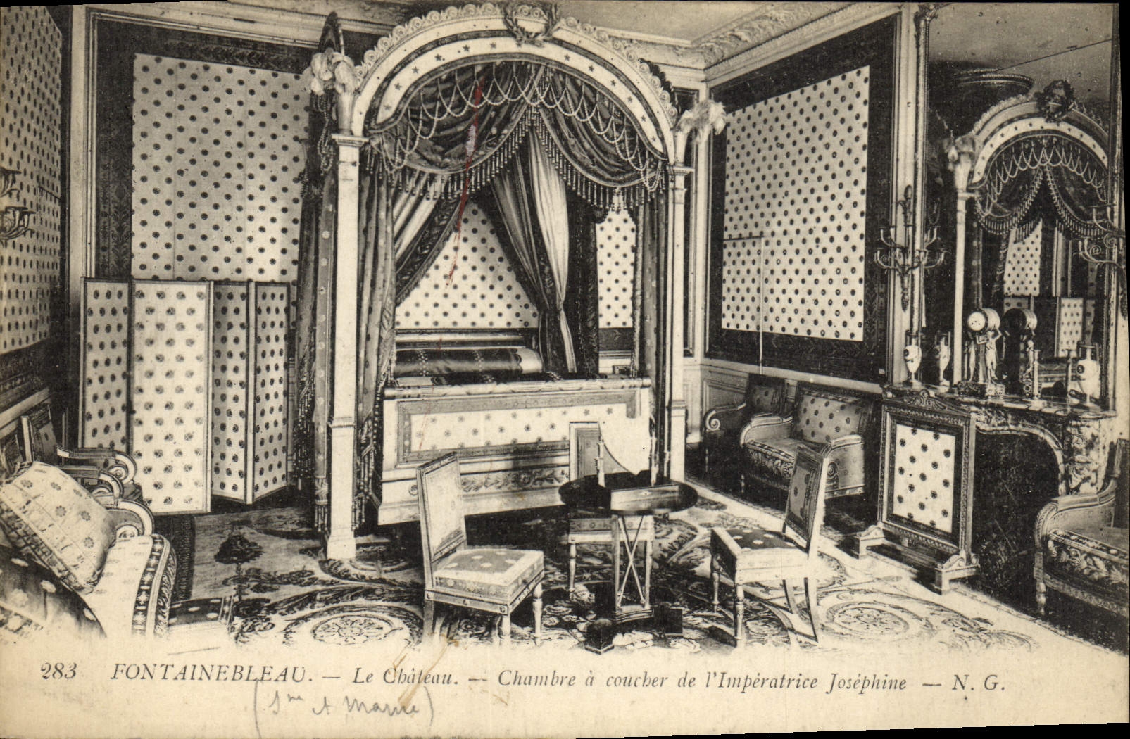 Fontainebleau — El Castillo — Habitación de la Emperatriz Joséphine — N.G.