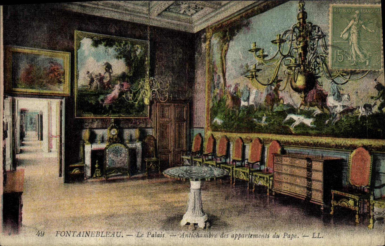 Fontainebleau — El Palacio — Antecámara de los apartamentos del Papa — N°49