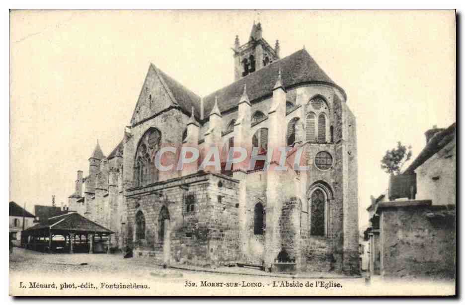 CPA Moret Sur Loing L'abside De l'Eglise