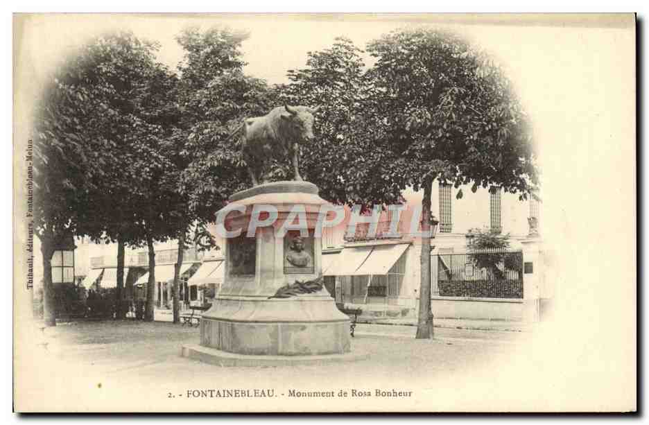 Fontainebleau - Denkmal für Rosa Bonheur - Tulteaux, Aditeurs, Fontainebleau-Meunin