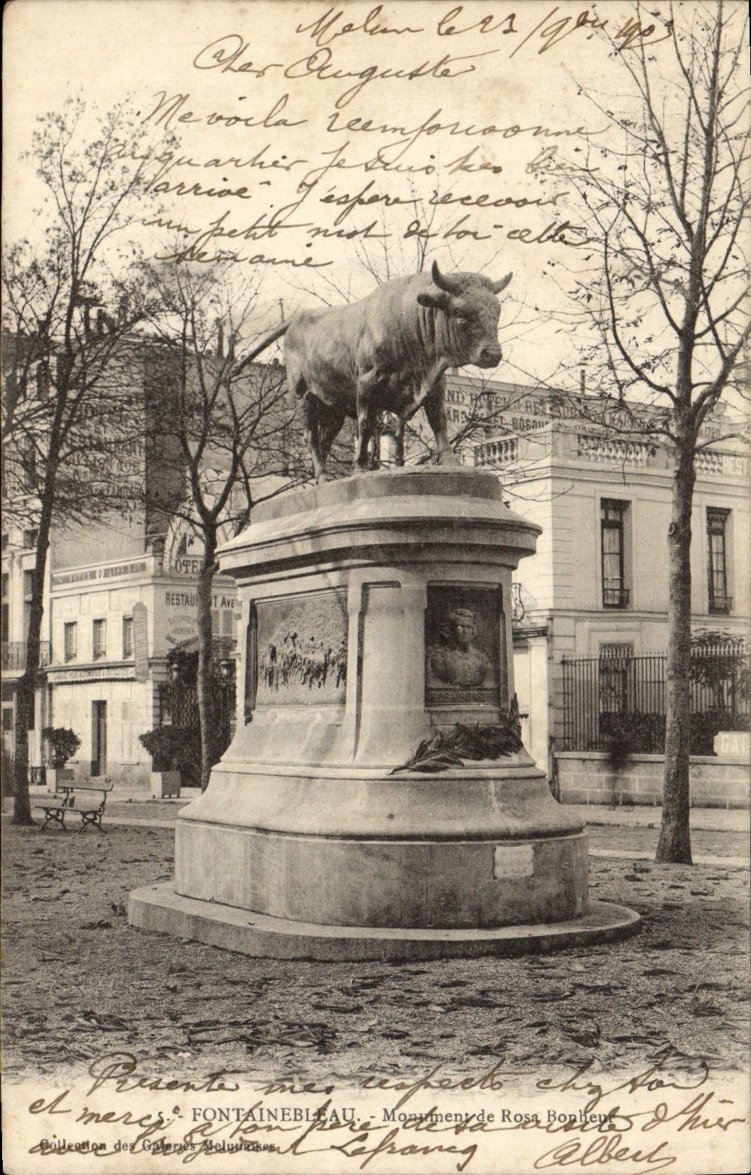 Fontainebleau — Monument de Rosa Bonheur — S. Fontainebleau