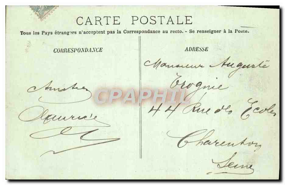 Fontainebleau — La Grande Rue — LL. n°100 — Reverso