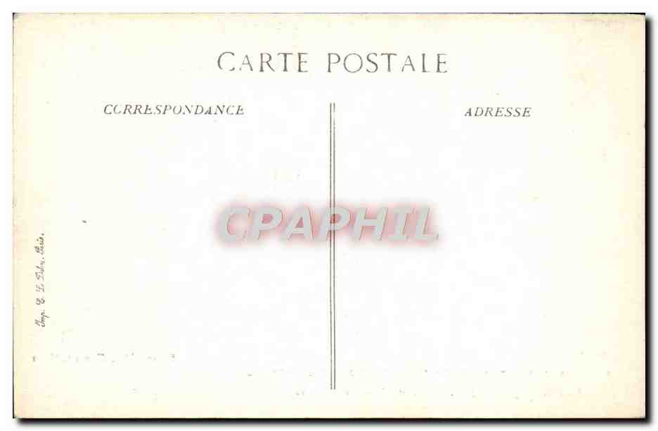 Foresta di Fontainebleau — Barbizon — Medaglione dei pittori J.-F. Millet e Théodore Rousseau — Ed. Fontainebleau — Verso