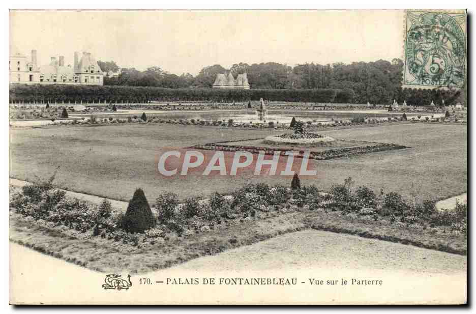 Palacio de Fontainebleau — Vista del Parterre — editor no identificado, n° de serie 170