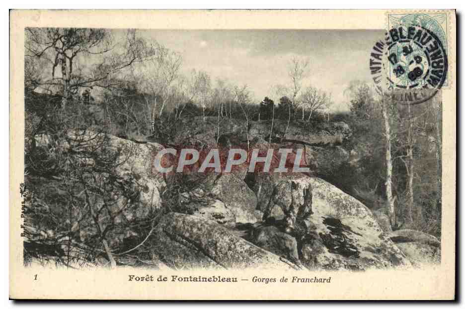 Bosque de Fontainebleau — Garganta de Franchard — R. F. Piat, n°1