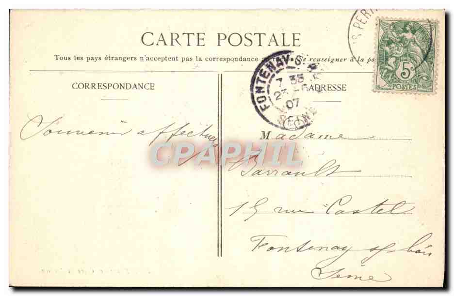 CPA Melun Le Pont Et Les Bateaux Lavoir — Rückseite