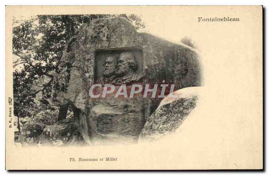 Th. Rousseau et Millet — Fontainebleau — B.F. Paris
