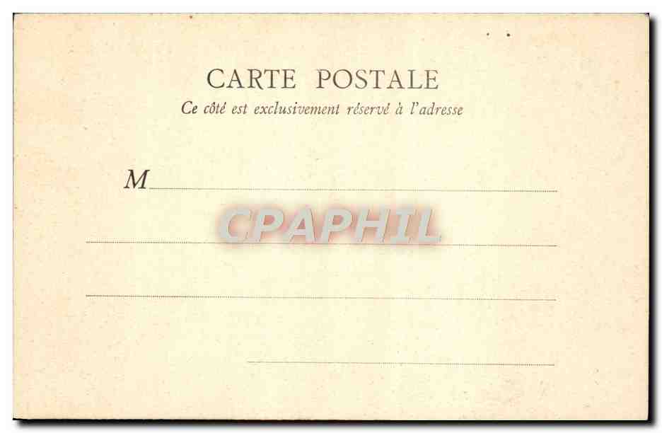 Th. Rousseau et Millet — Fontainebleau — B.F. Paris — Verso