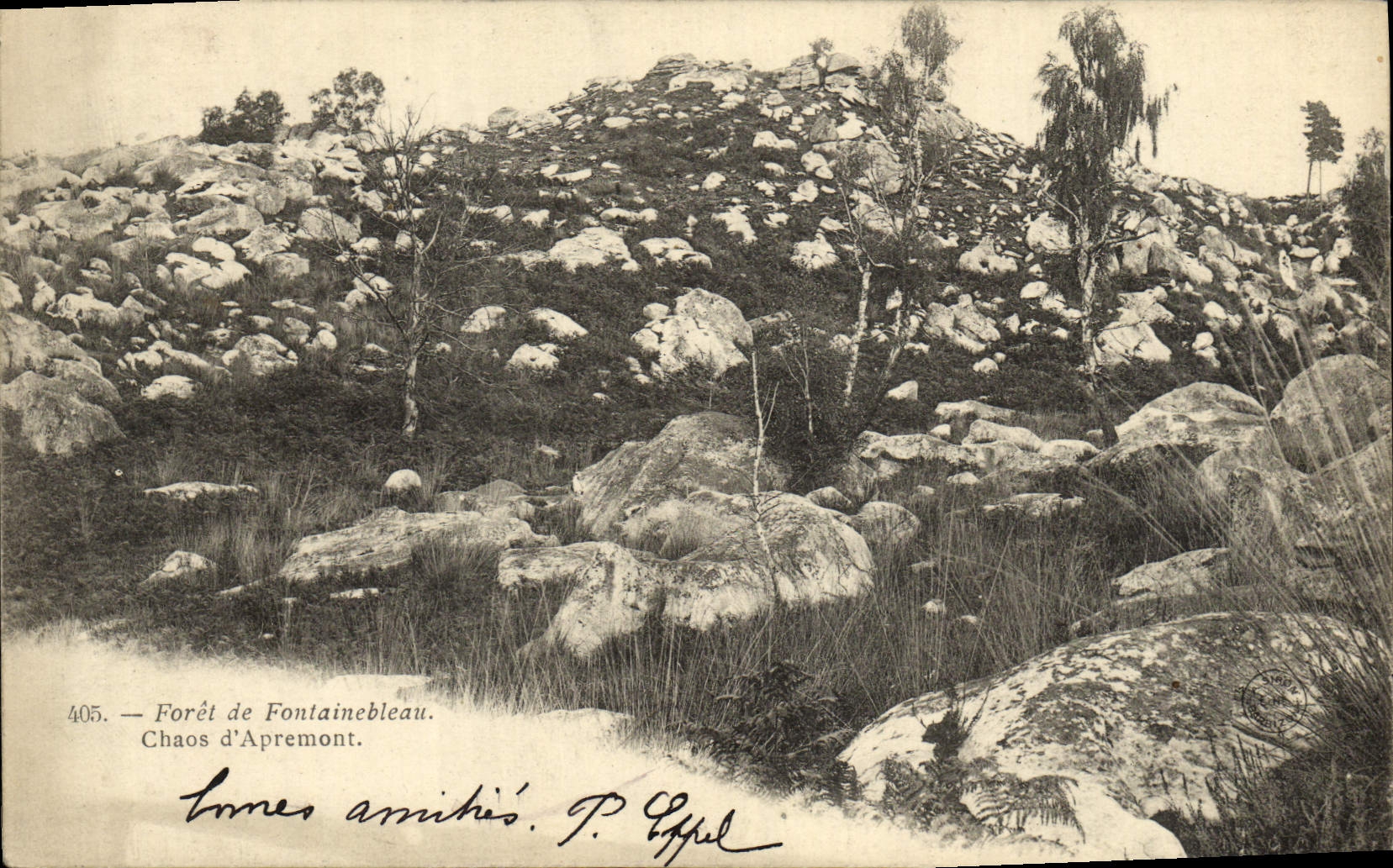 Forêt de Fontainebleau — Chaos d'Apremont — P. Eypel, n° 405