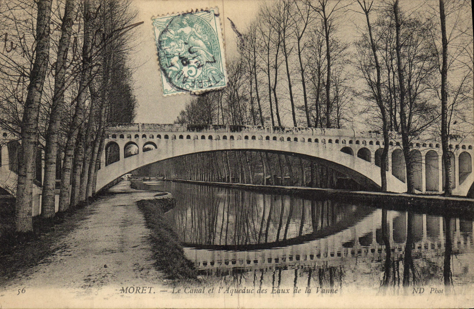 CPA Moret Le Canal Et l'Aqueduc Des Eaux De La Vanne