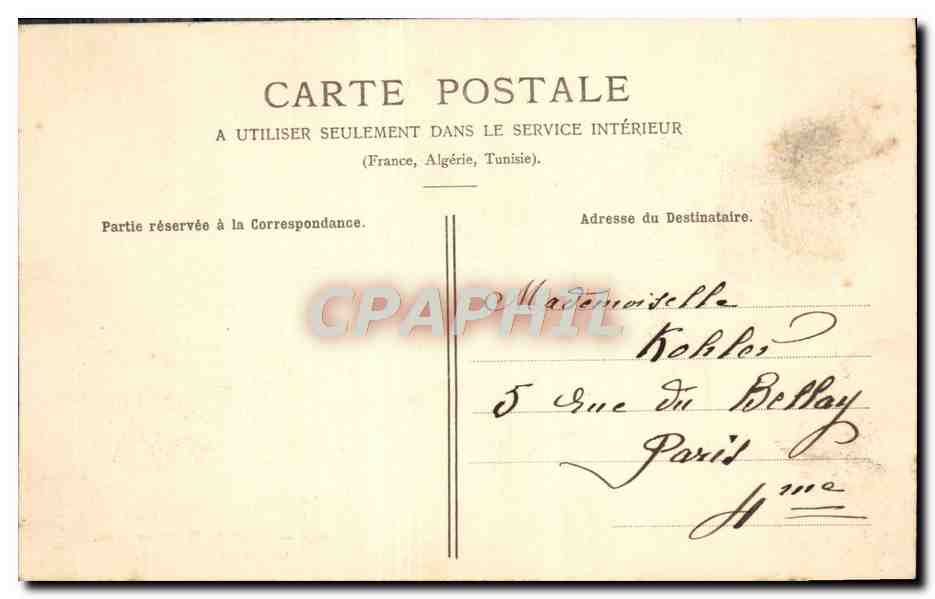 Grotta di Gannelon — Foresta di Fontainebleau — Editore non identificato, n° 415 — Verso
