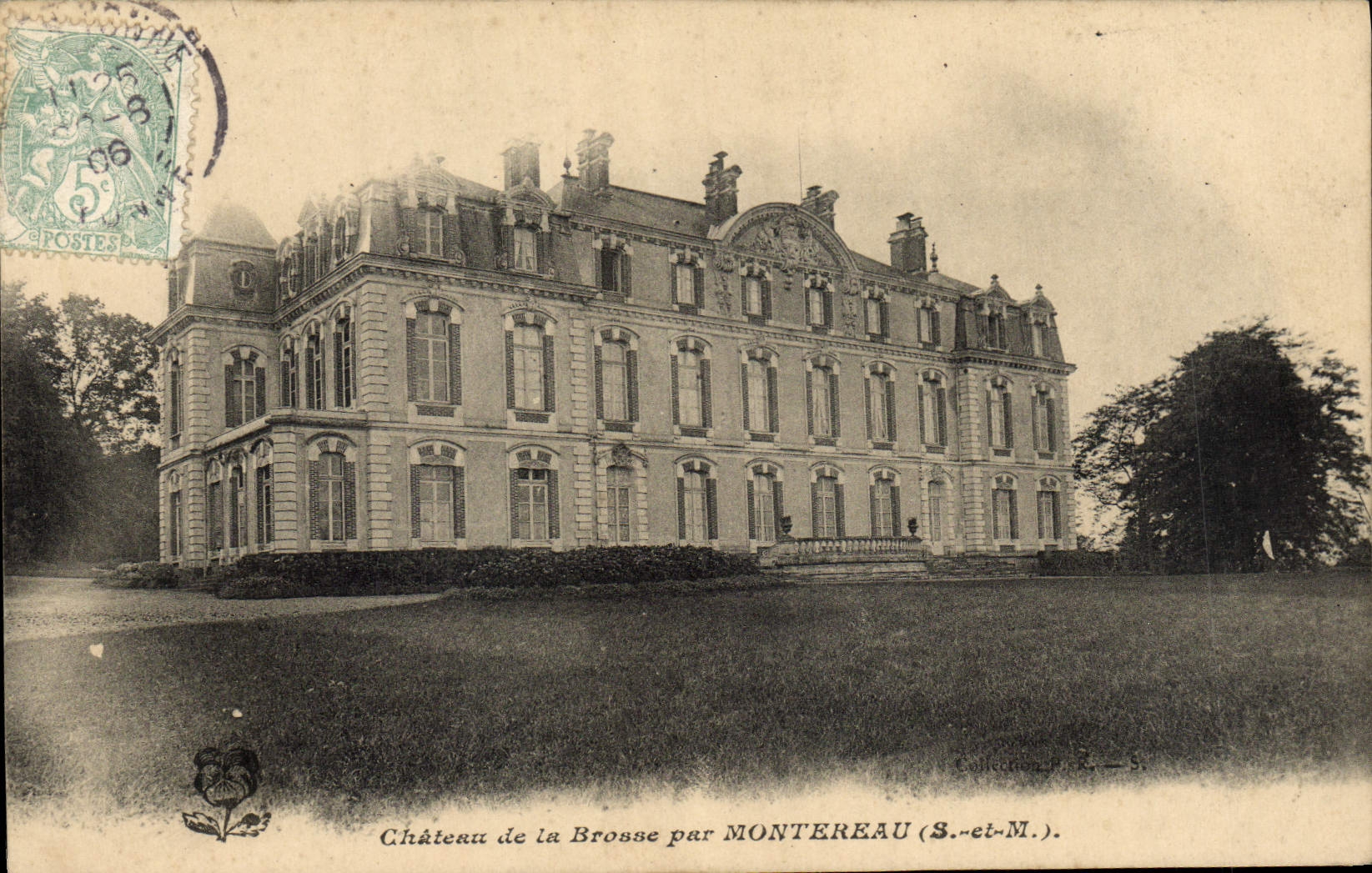 Château de la Brosse à Montereau (S.-et-M.) — vue architecturale — Collection J.-S.-S.