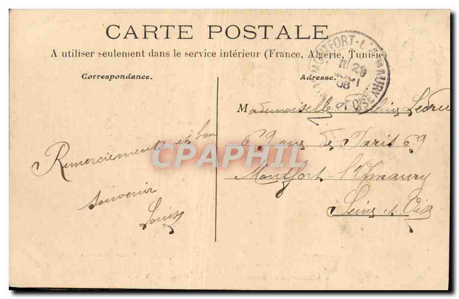 Château de la Brosse à Montereau (S.-et-M.) — vue architecturale — Collection J.-S.-S. — Reverso
