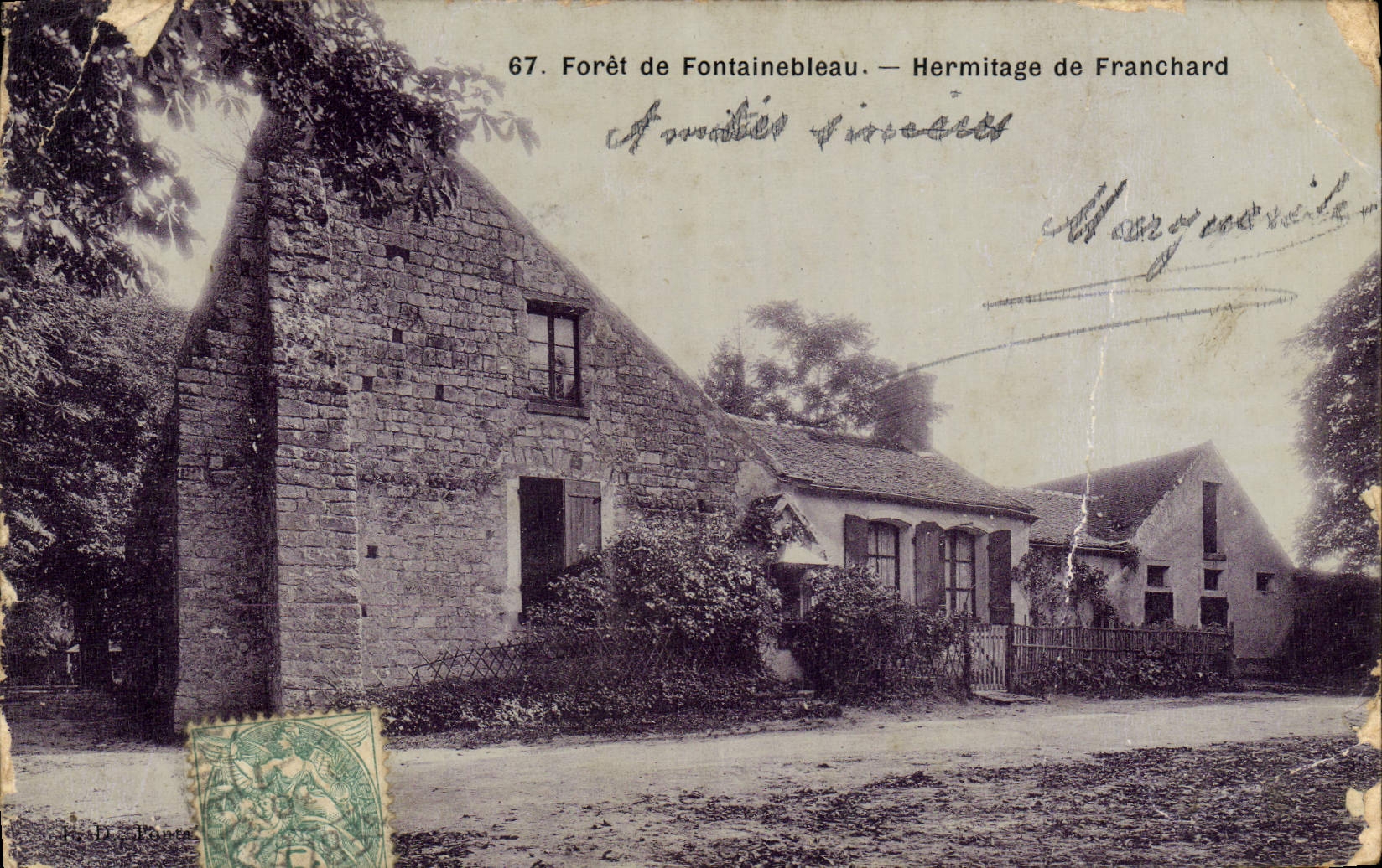 CPA Foret De Fontainebleau Hermitage De Franchard