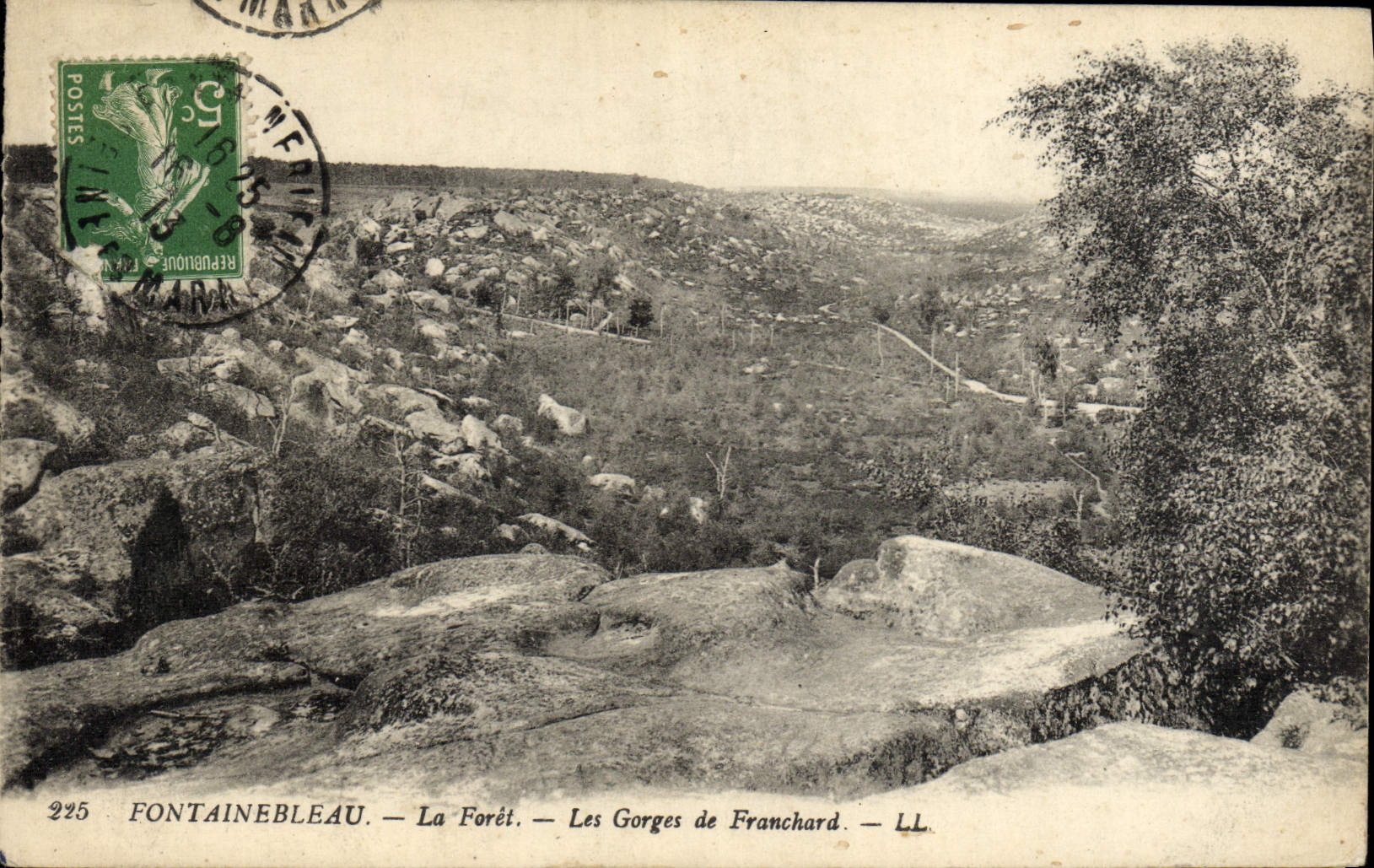 Les Gorges de Franchard — Fontainebleau — LL — Nr. 225