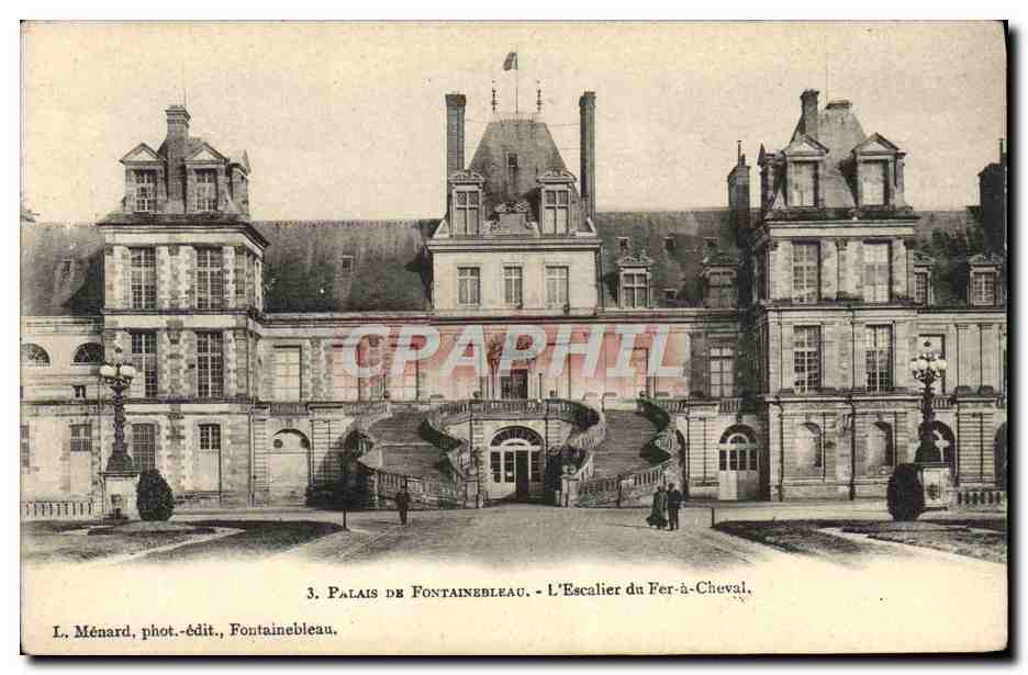 Palais de Fontainebleau — Die Eisenpferdestiege — L. Ménard, fot.-verlag, Fontainebleau