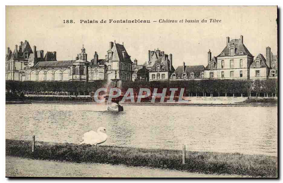 CPA Palais de Fontainebleau Chateau et Bassin du Tibre