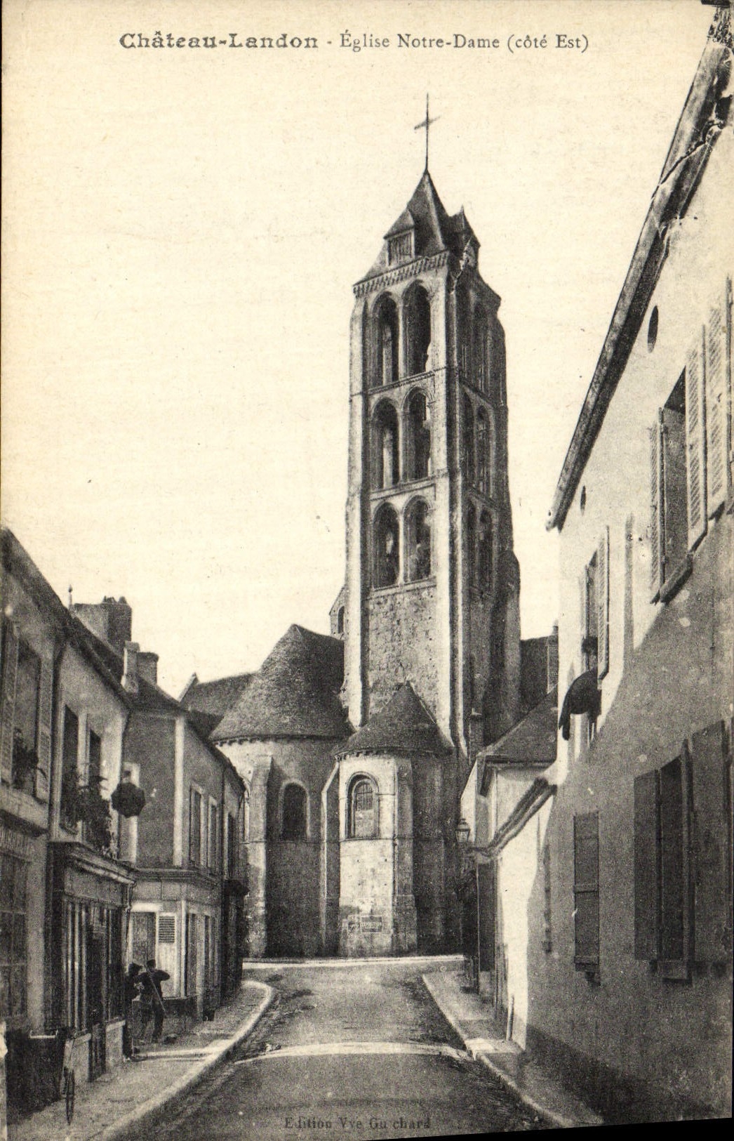 CPA Chateau Landon Eglise Notre Dame