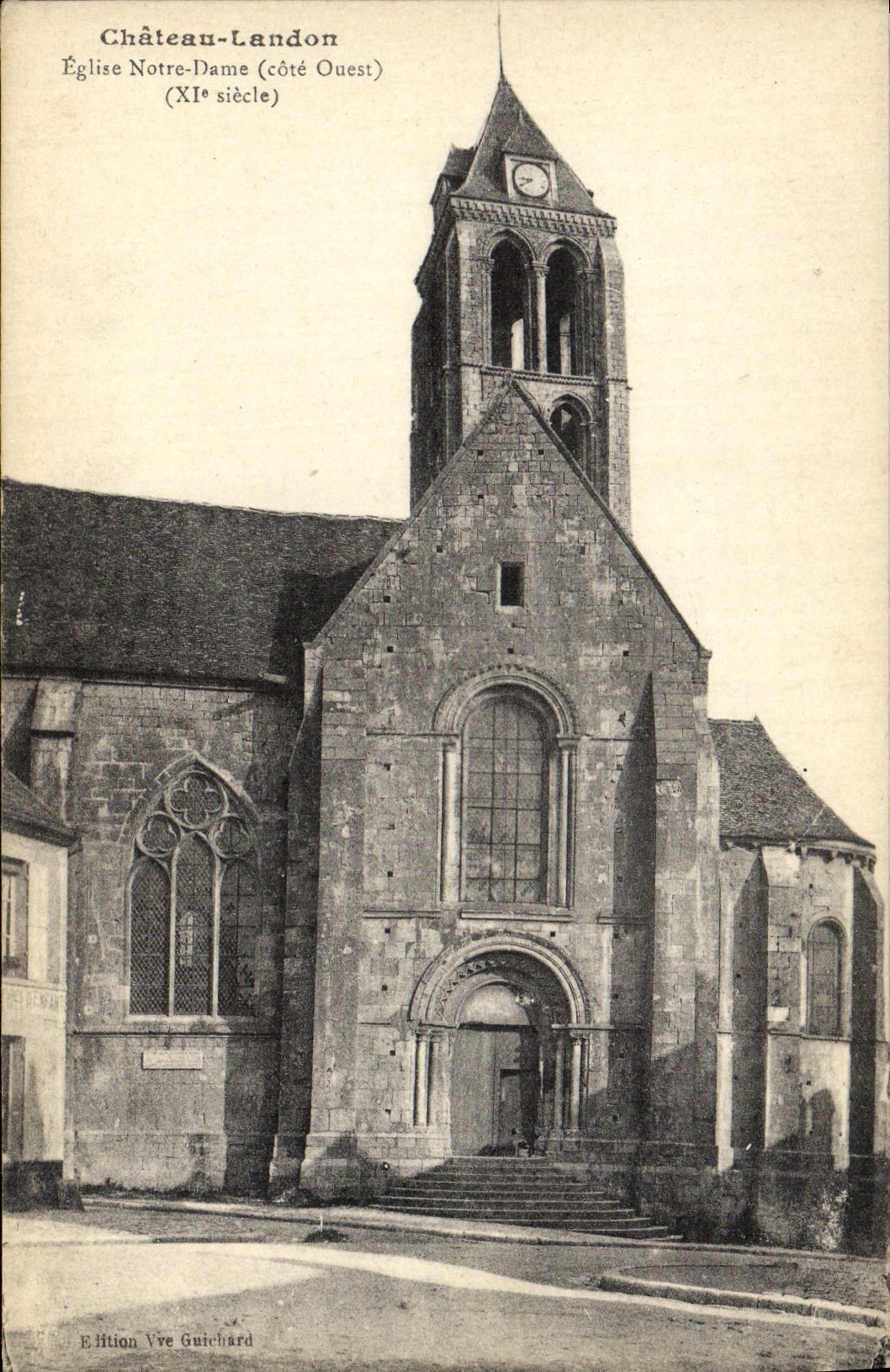 CPA Chateau Landon Eglise Notre Dame