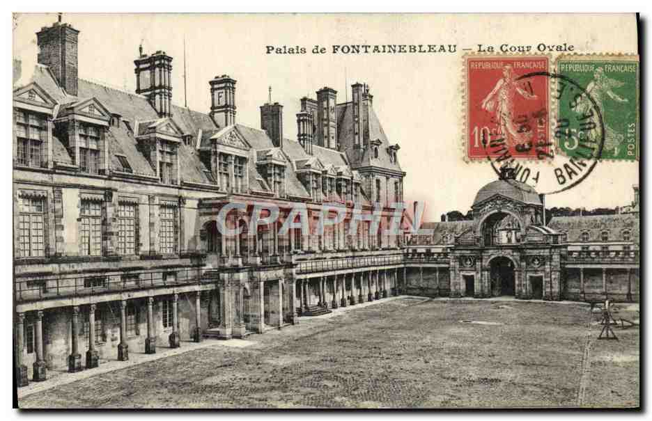 Palazzo di FONTAINEBLEAU — La Cour Ovale — I.P.M. Editore