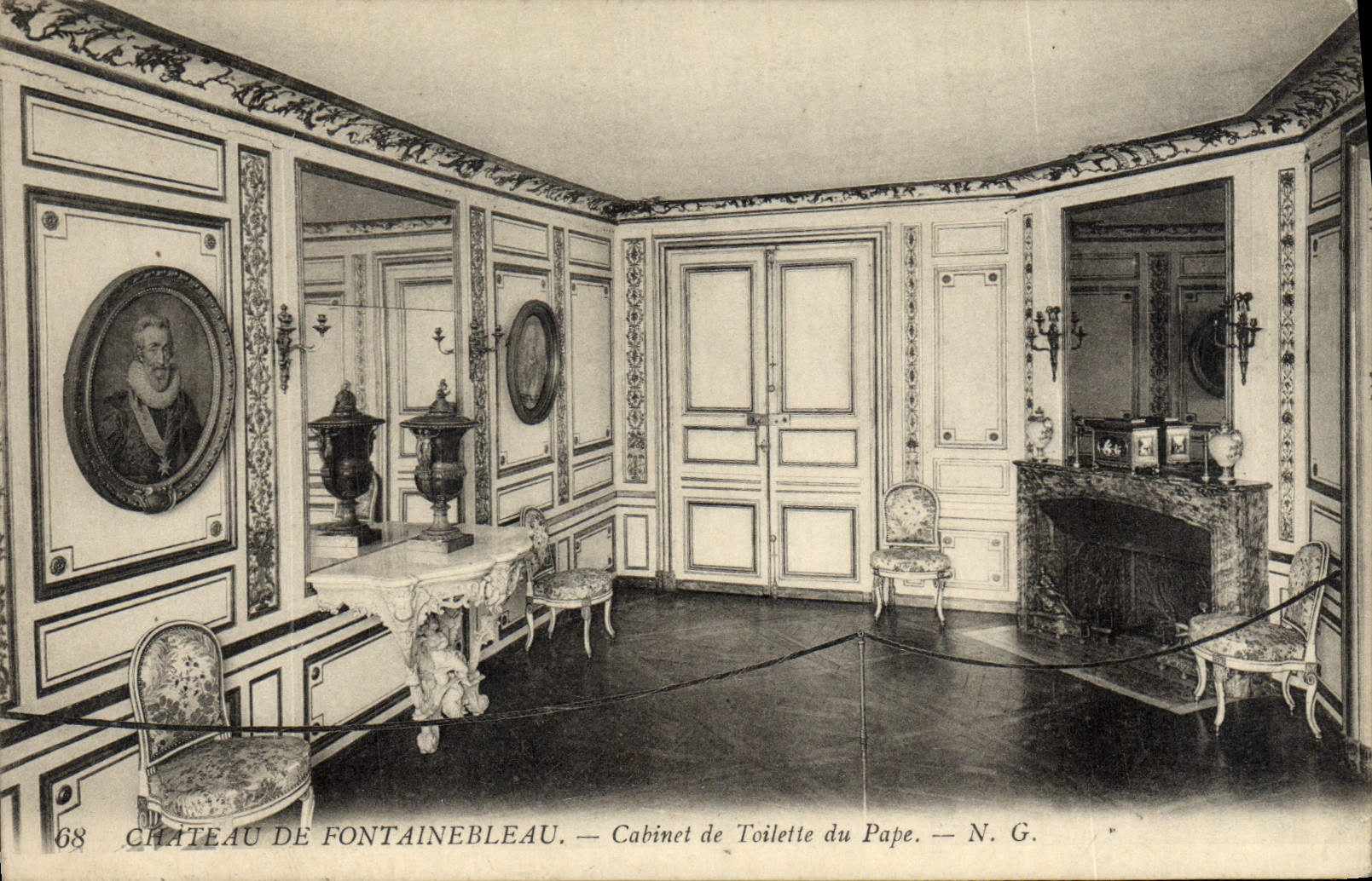 Castillo de Fontainebleau — Cabinet de Toilette du Pape — N.G. n°68