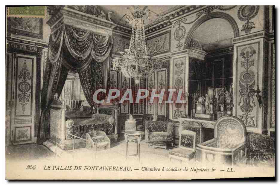 El Palacio de Fontainebleau — Habitación de Napoleón I — LL. — n° 555