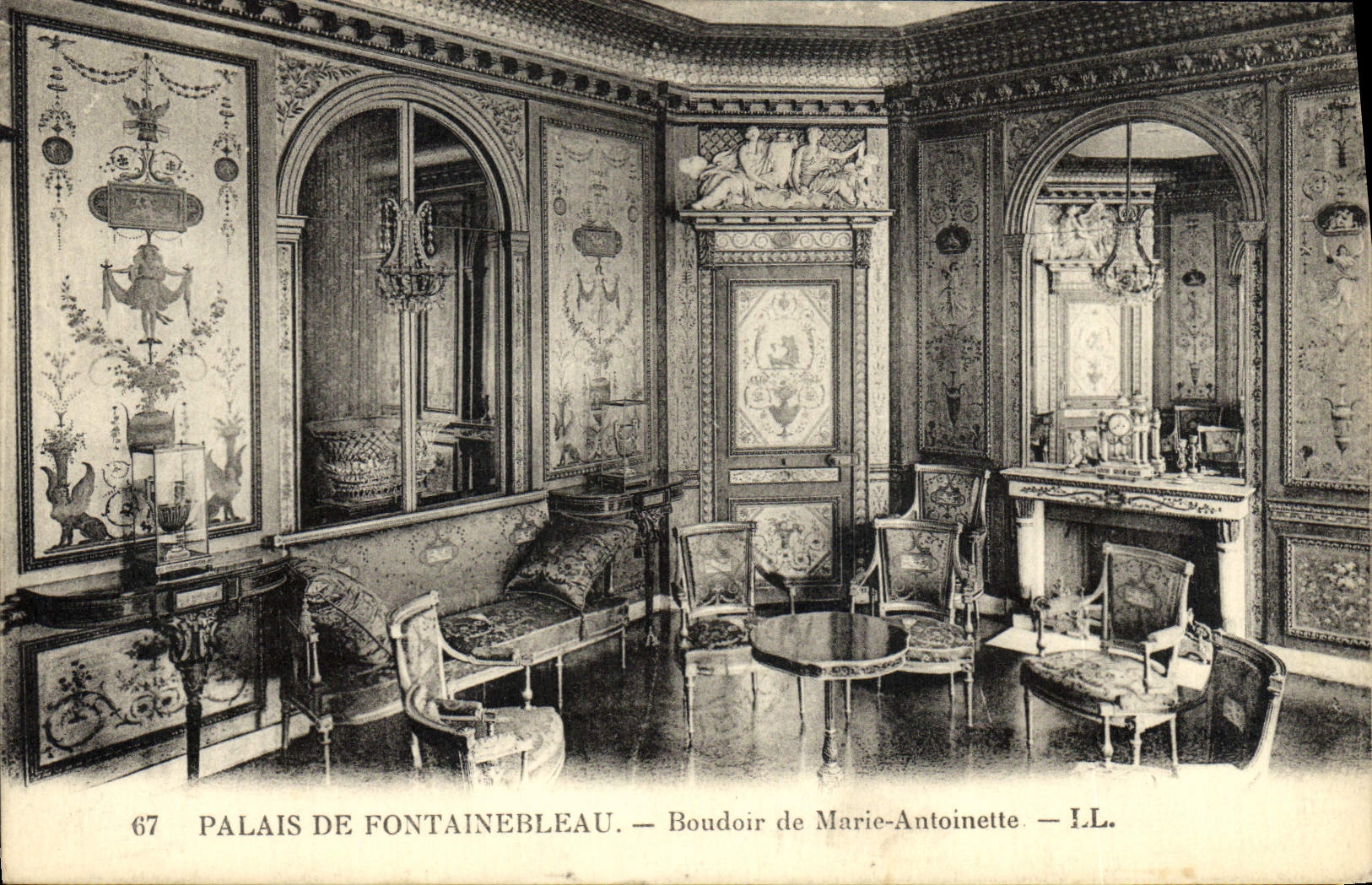 Schloss Fontainebleau — Boudoir von Marie-Antoinette — I.L. n°67