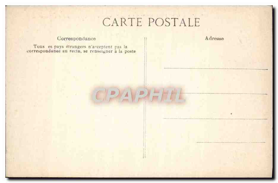 Palacio de FONTAINEBLEAU — Laguna de los Carpes y Paseo de las Fontanas — n°178 — Reverso