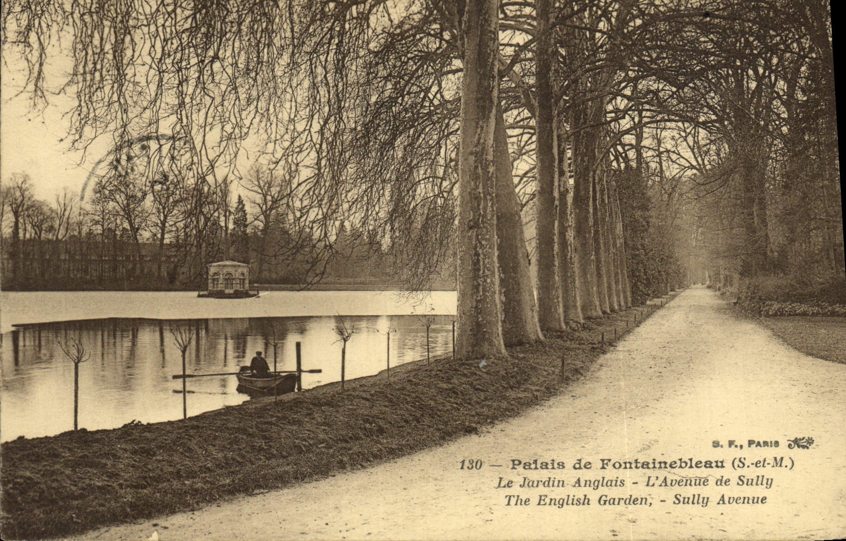 Paleis van Fontainebleau — Het Engelse Tuin - De Avenue de Sully — S.F., Parijs, n°130