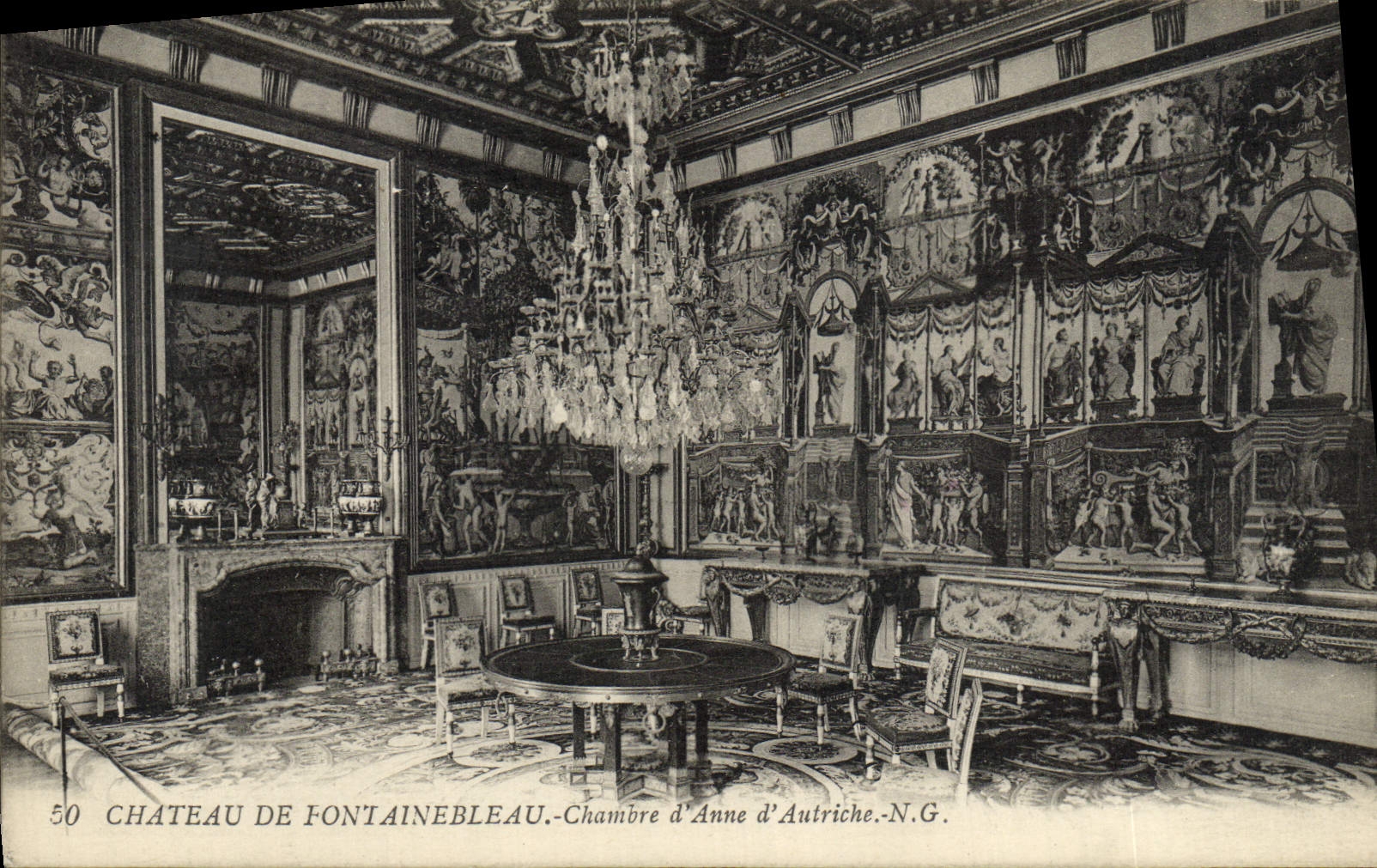 Château de Fontainebleau — Chambre d'Anne d'Autriche — N.G. n°50