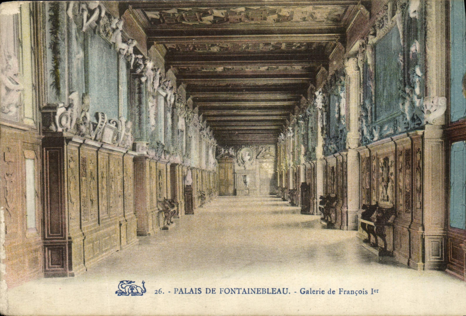 Palacio de Fontainebleau — Galería de Francisco I — Editor no identificado, n° 26