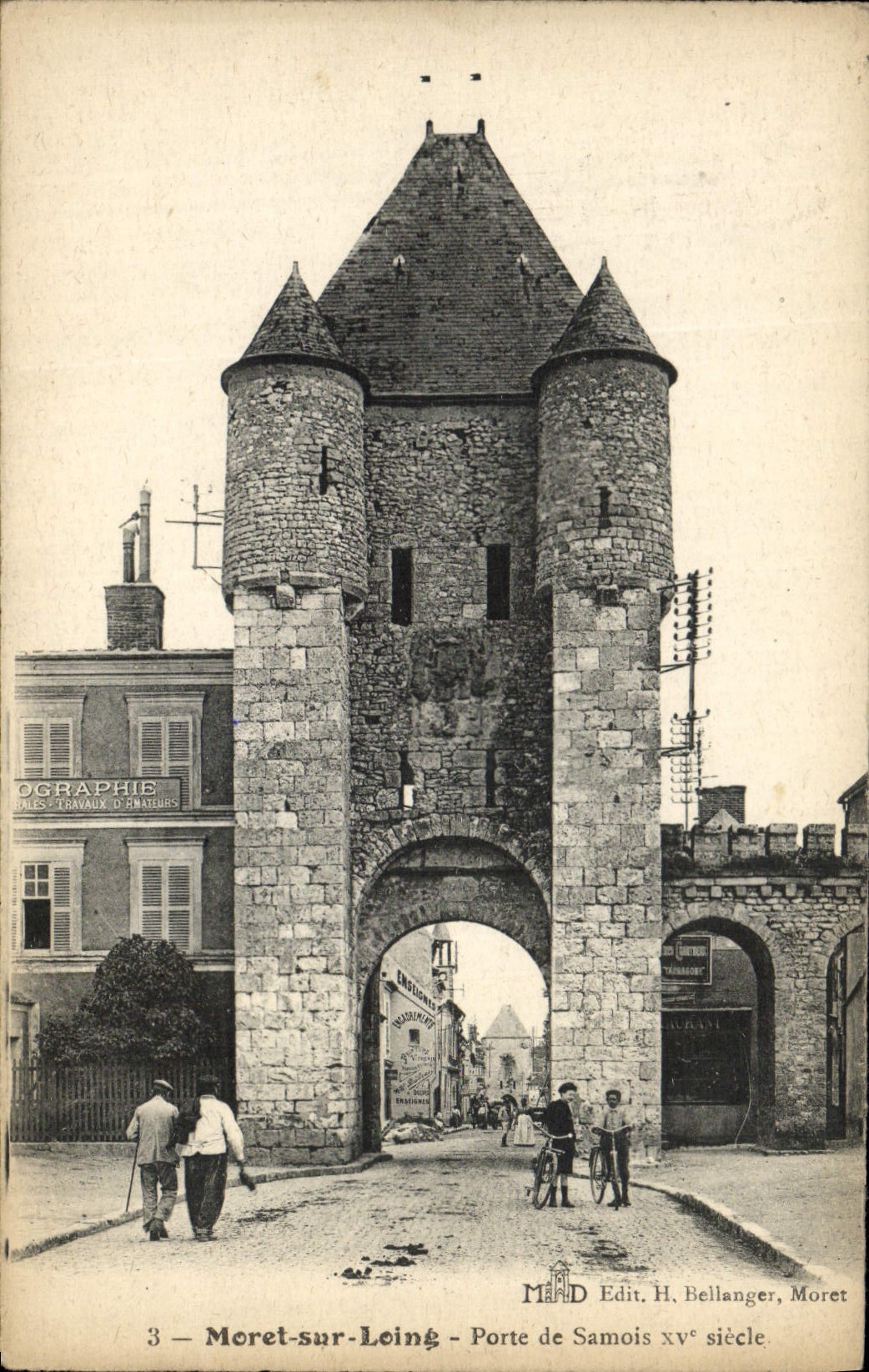 CPA Moret Sur Loing Porte De Samois