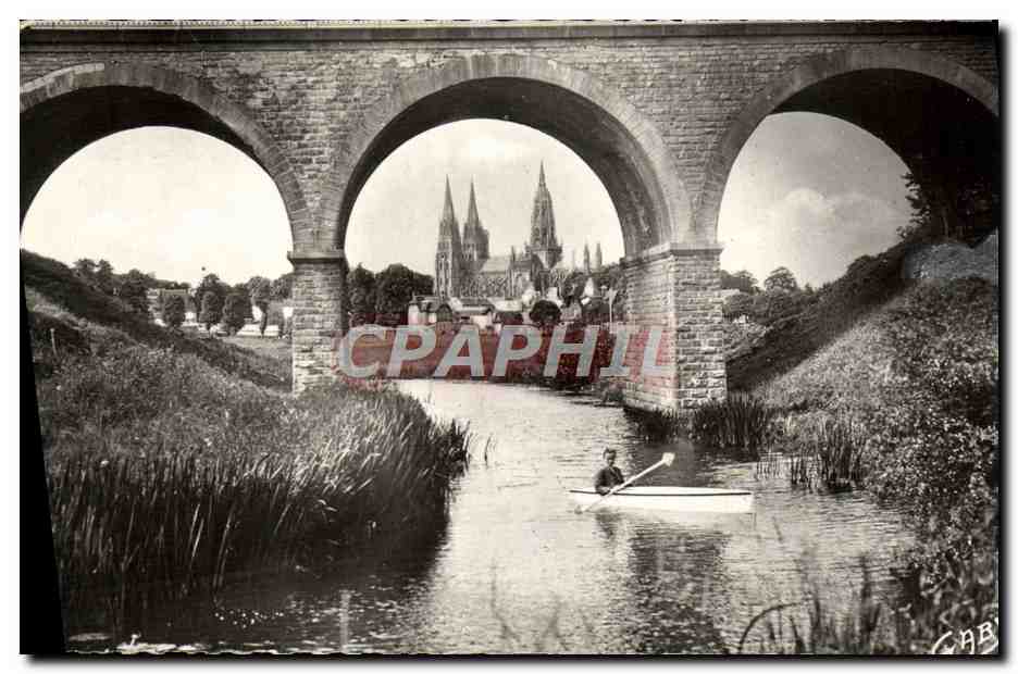 Viaduc sur la rivière l'Aure — Cathédrale de Bayeux — Éditions Gaby