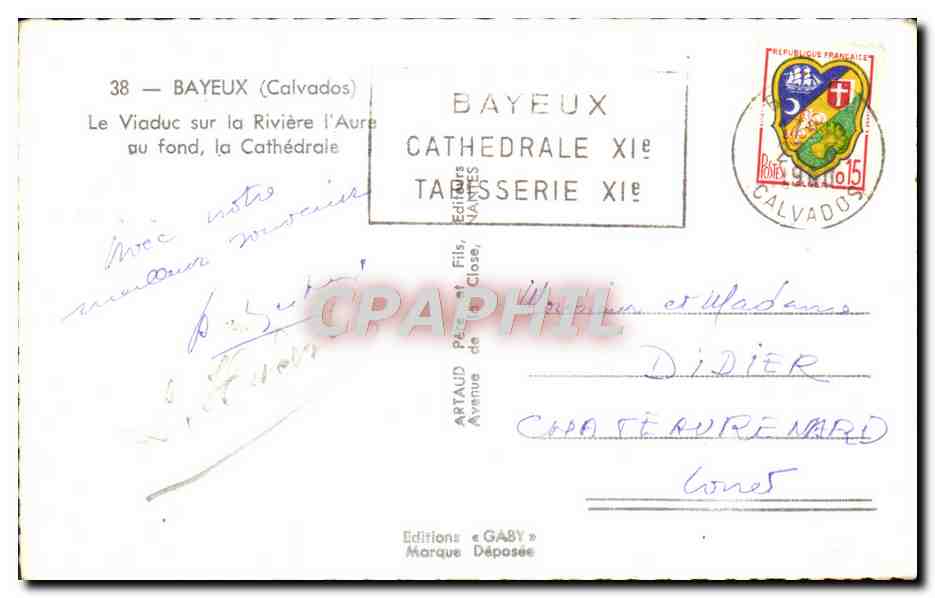 Viaduc sur la rivière l'Aure — Cathédrale de Bayeux — Éditions Gaby — Reverso
